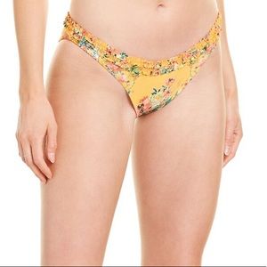 Agua Bendita Corinna Yellow Floral Bikini Bottom